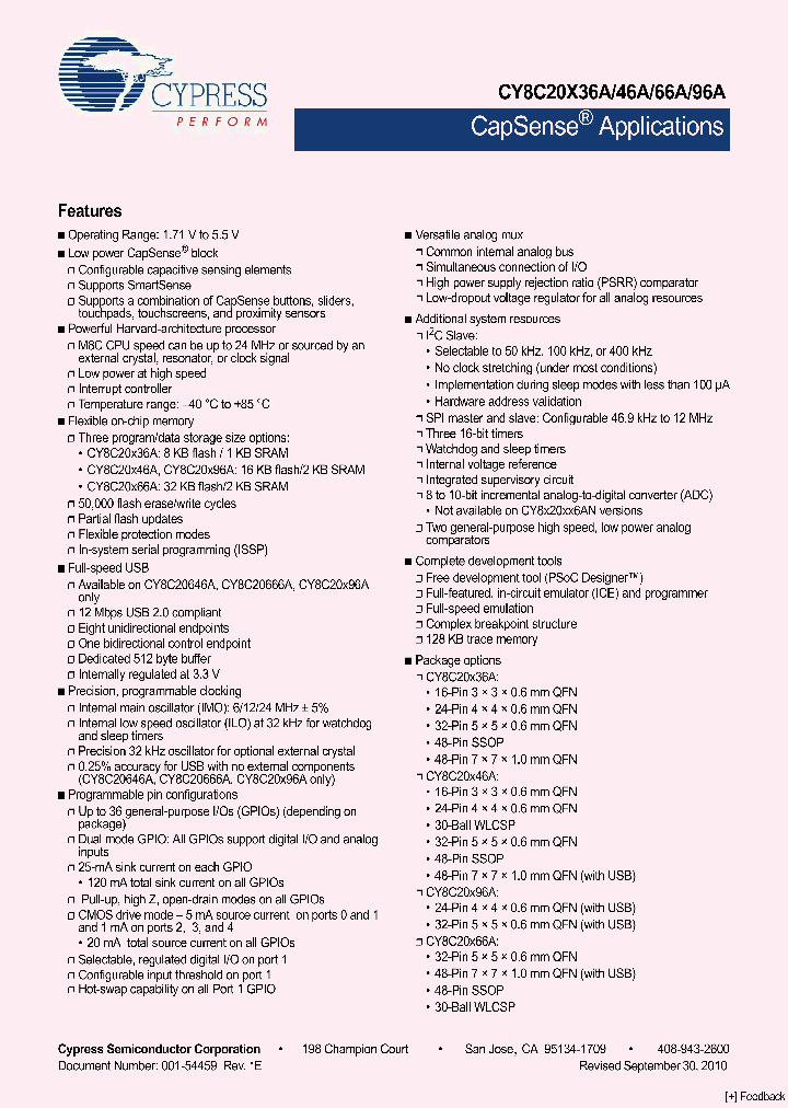 CY8C20566A-24PVXI_1260838.PDF Datasheet