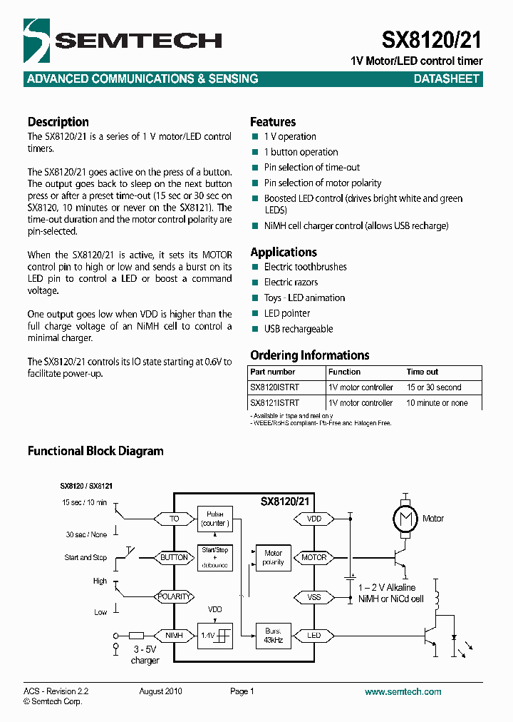 SX8120ISTRT_1262803.PDF Datasheet