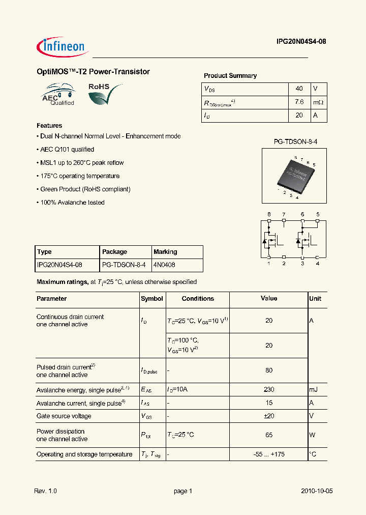 IPG20N04S4-08_1263816.PDF Datasheet