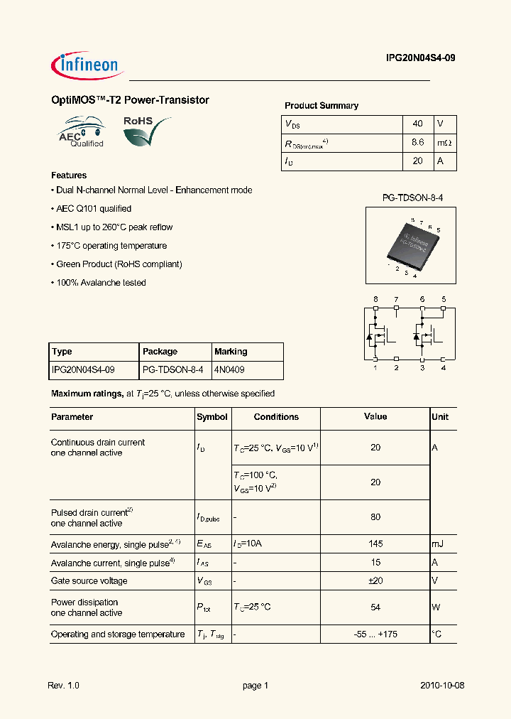 IPG20N04S4-09_1263817.PDF Datasheet