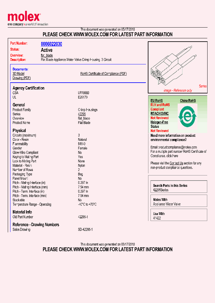42295-1_1267464.PDF Datasheet