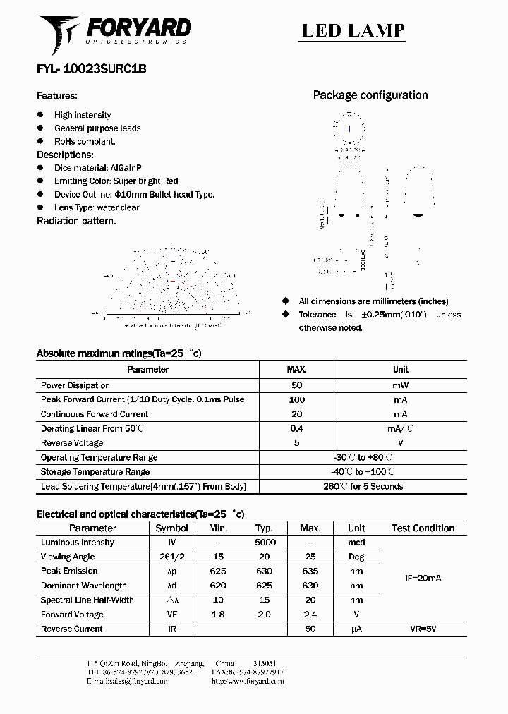 FYL-10023SURC1B_1269930.PDF Datasheet