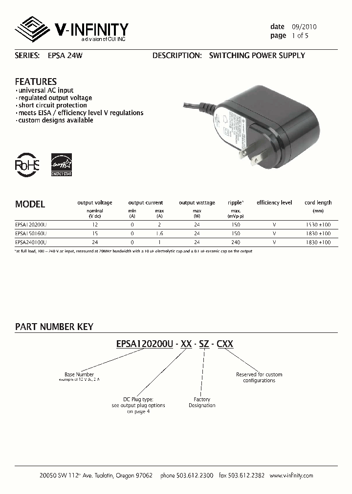 EPSA240100U_1270412.PDF Datasheet