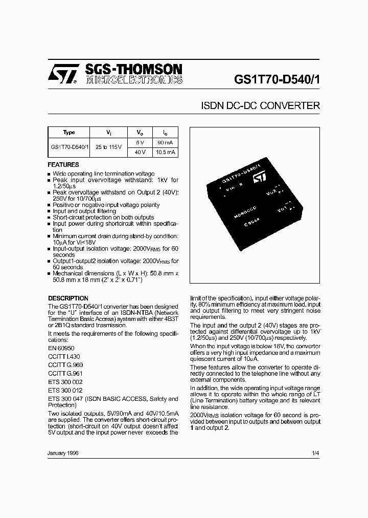 GS1T70-D5401_1271131.PDF Datasheet
