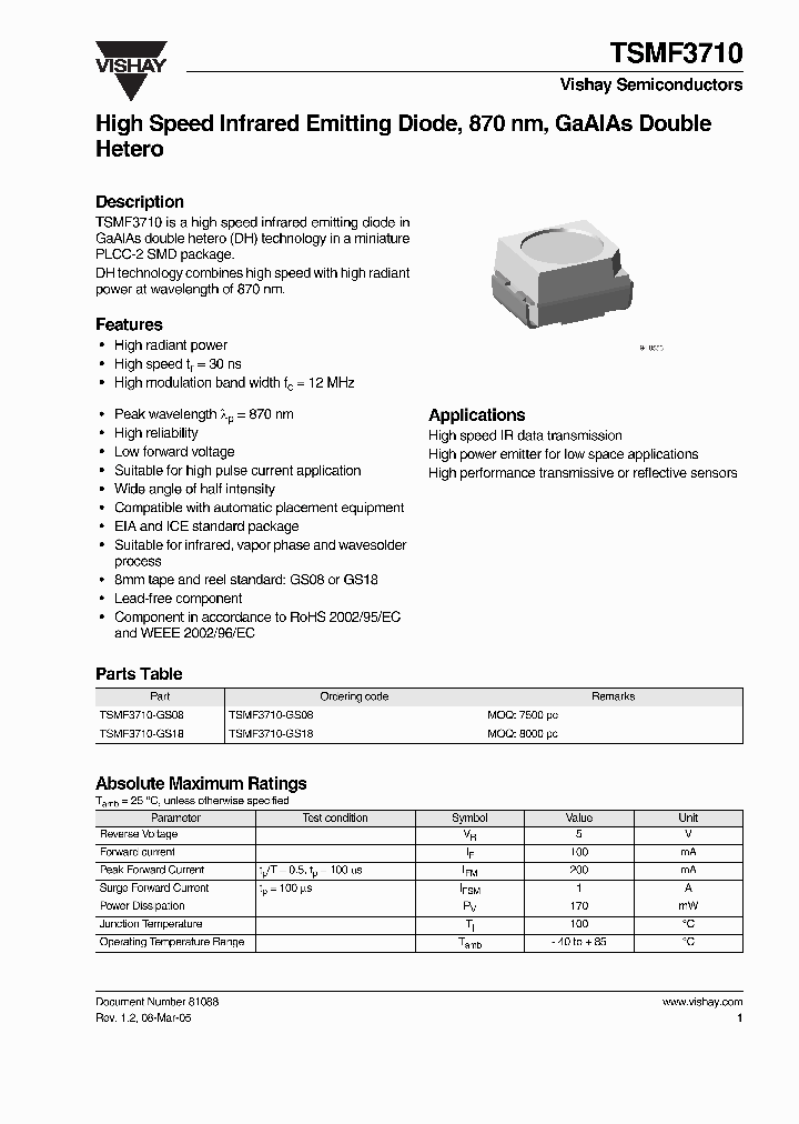 TSMF3710-GS08_1271283.PDF Datasheet