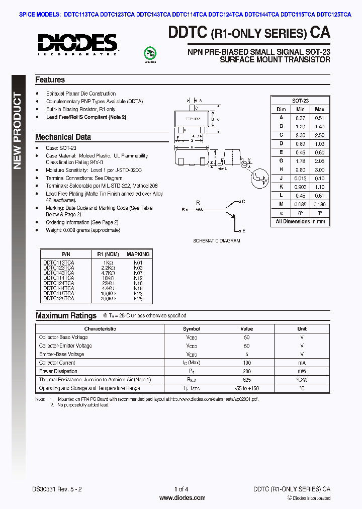 DDTC124TCA-7-F_1272861.PDF Datasheet