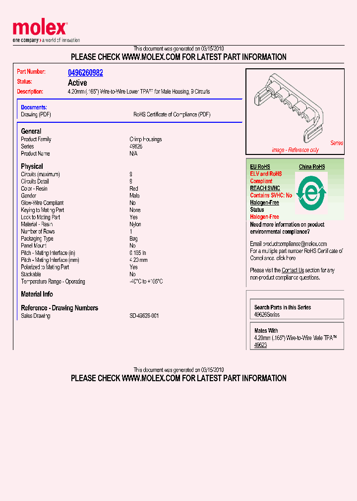 49626-0982_1275975.PDF Datasheet