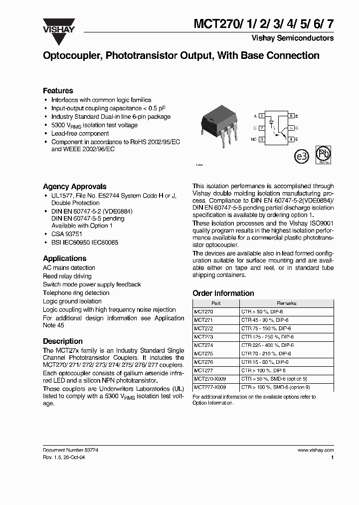 MCT270-X009_1280009.PDF Datasheet