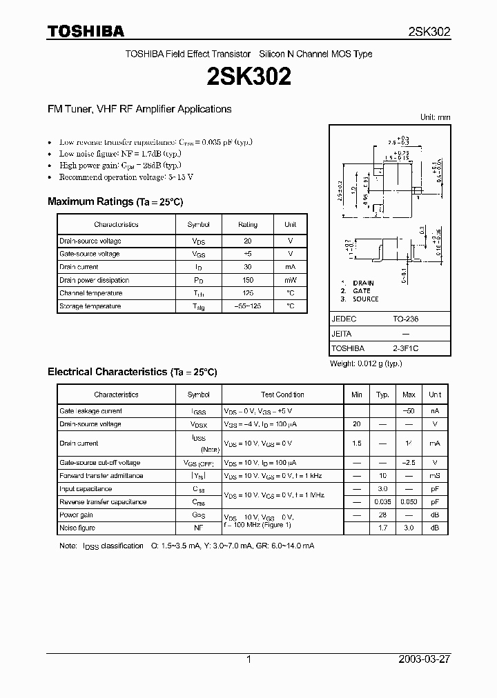 2SK302_1297135.PDF Datasheet