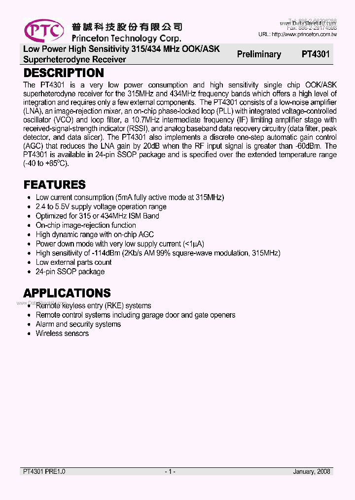 PT4301_922362.PDF Datasheet