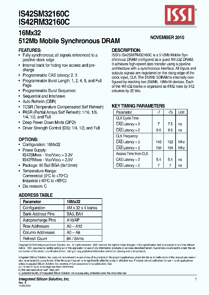 IS42SM32160C-75BLI_764577.PDF Datasheet