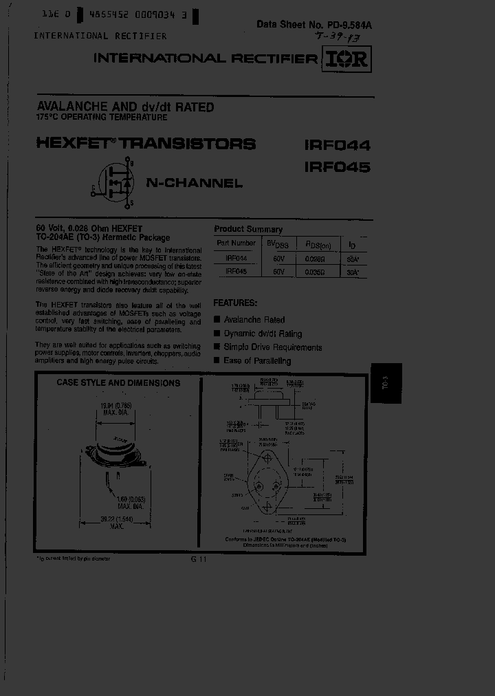 IRF045_765770.PDF Datasheet