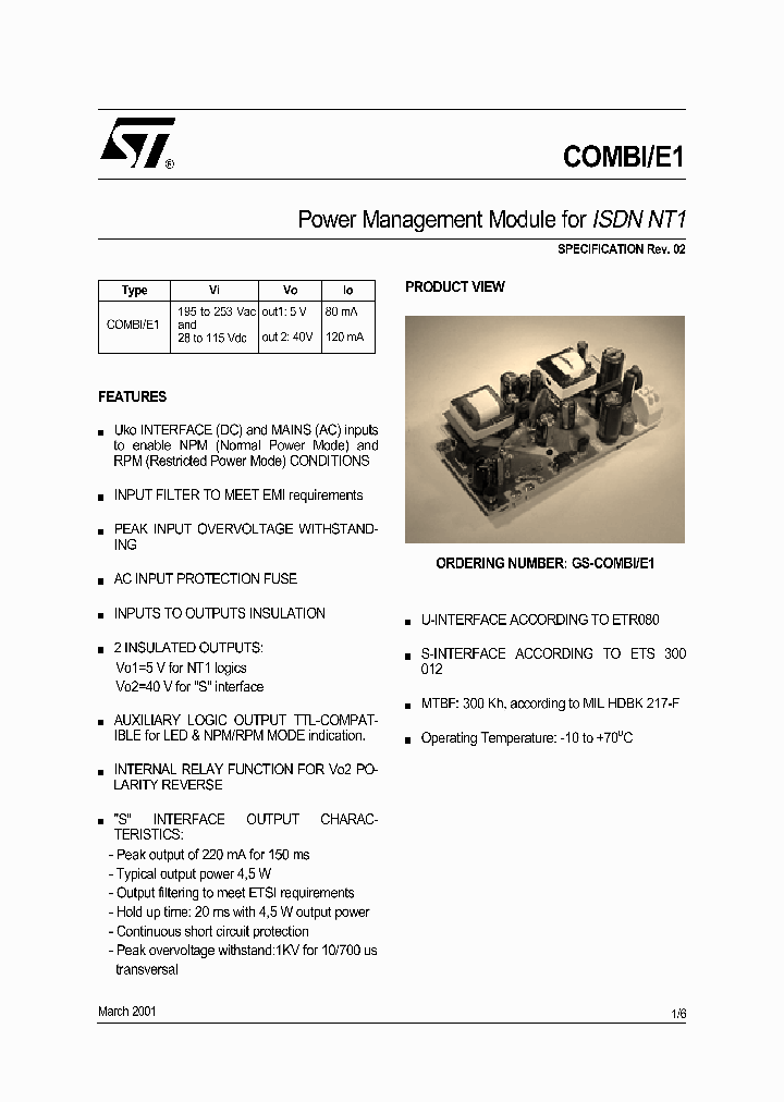 GS-COMBIE1_1302463.PDF Datasheet