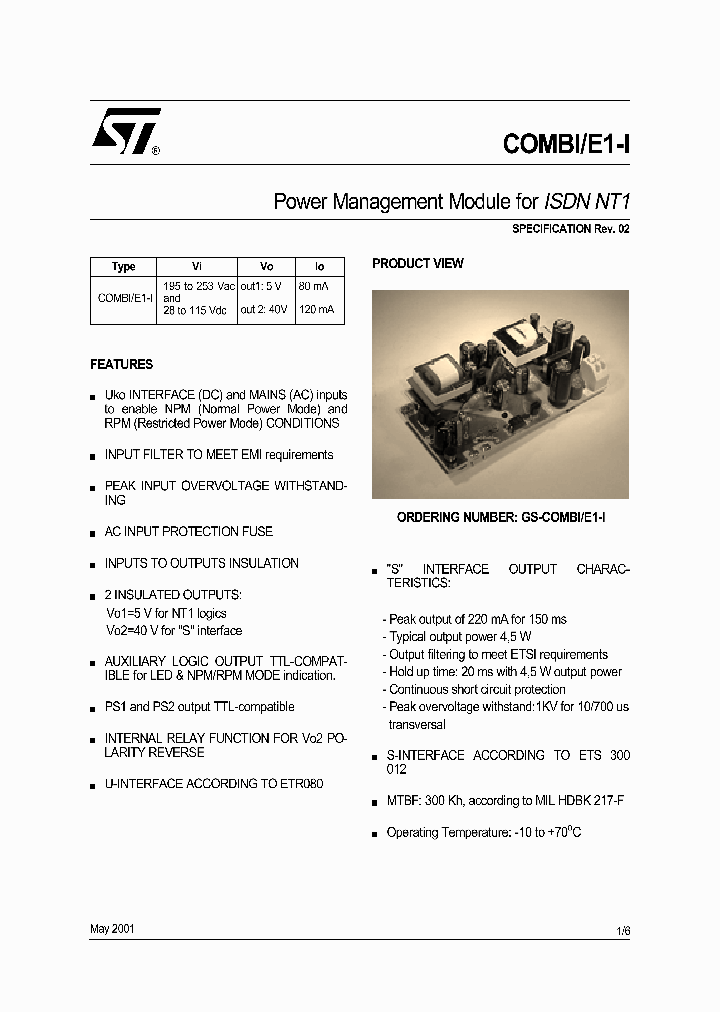GS-COMBIE1-I_1302464.PDF Datasheet