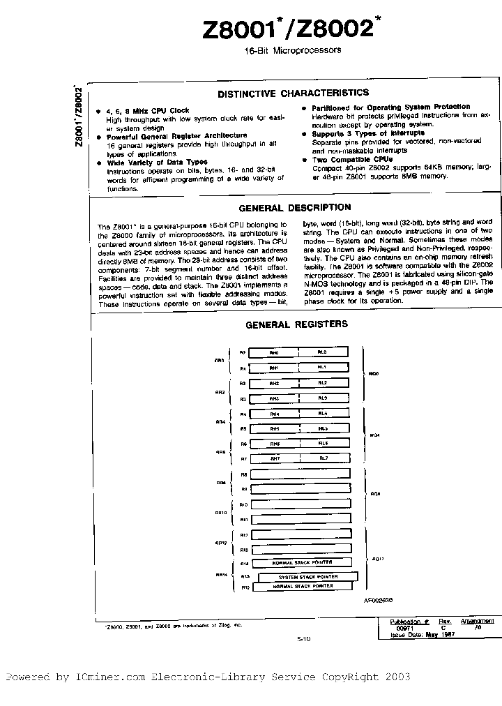 Z8001BUA_771064.PDF Datasheet