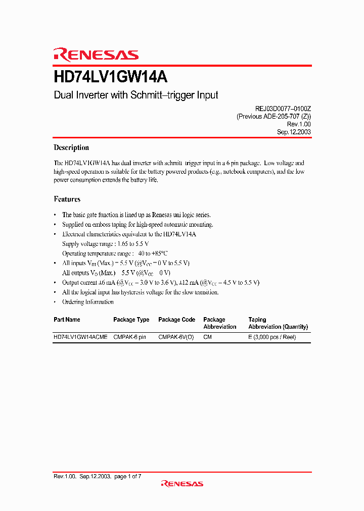 HD74LV1GW14A_1305054.PDF Datasheet