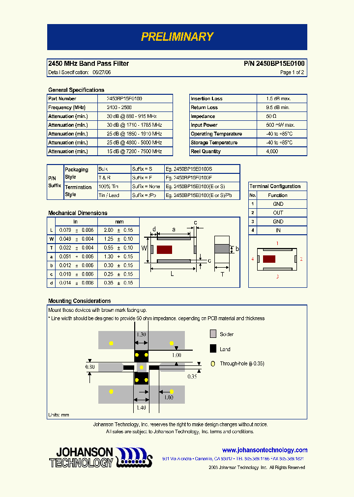 2450BP15E0100EPB_1296456.PDF Datasheet