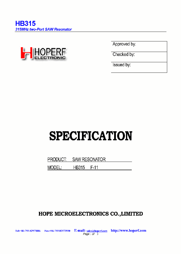 HB315F-11_1294598.PDF Datasheet