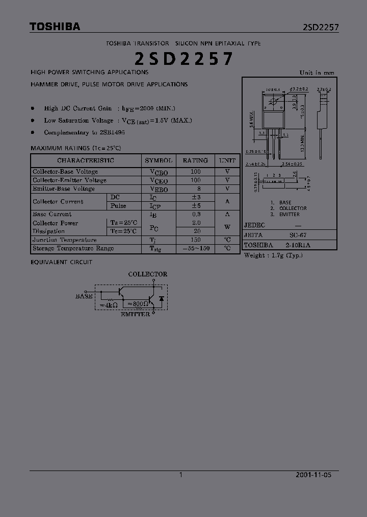 2SD2257_1311042.PDF Datasheet