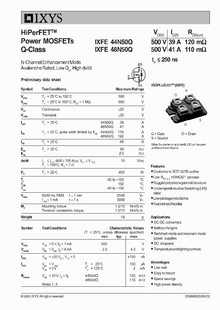 IXFE44N50Q_1311900.PDF Datasheet
