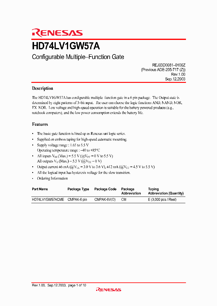 HD74LV1GW57A_1305058.PDF Datasheet