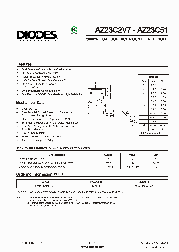 AZ23C13-7-F_774615.PDF Datasheet