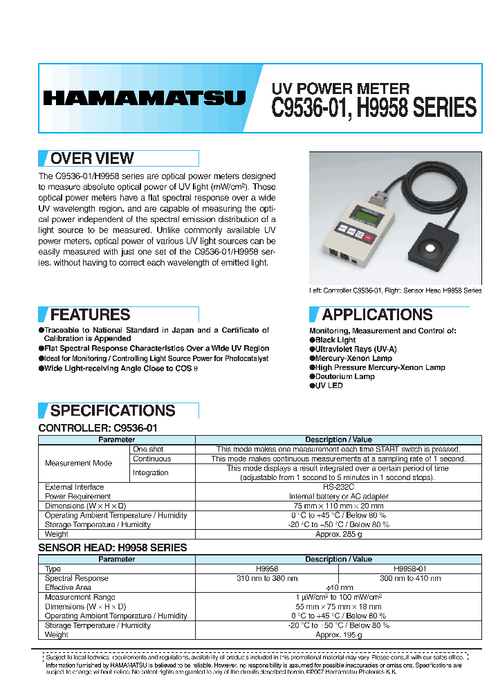 C9536-01_774700.PDF Datasheet