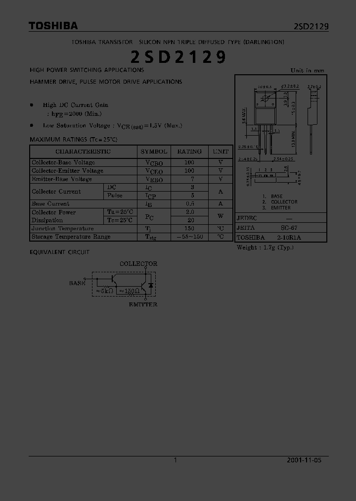 2SD2129_1311036.PDF Datasheet