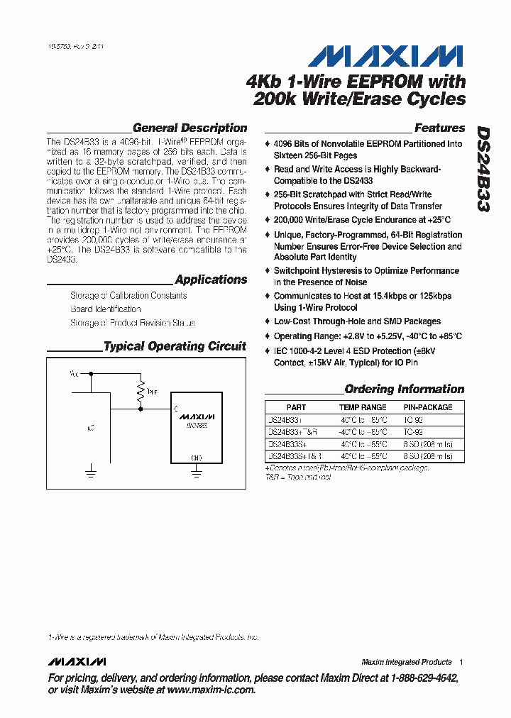 DS24B33SR_1306895.PDF Datasheet