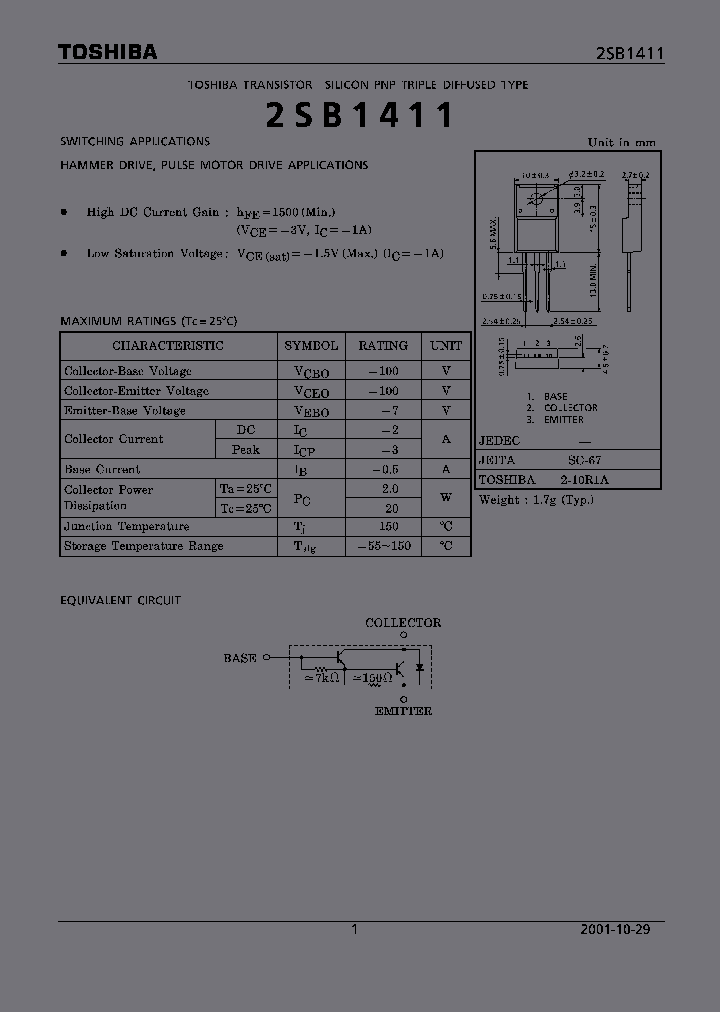 2SB1411_1311022.PDF Datasheet