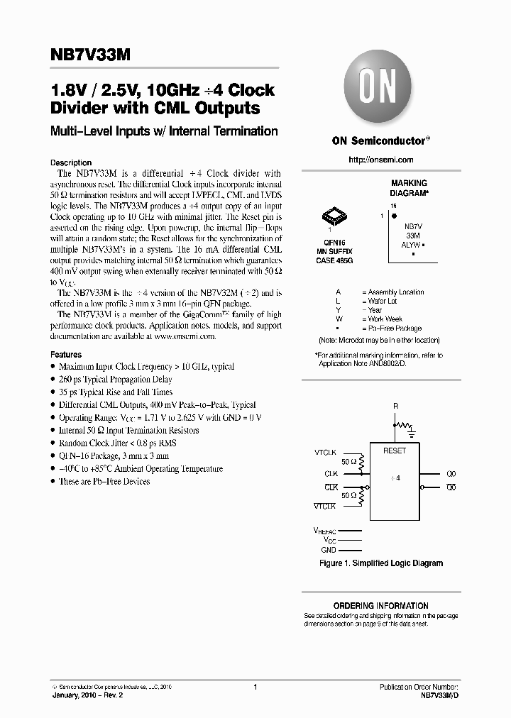 NB7V33MMNG_1306701.PDF Datasheet