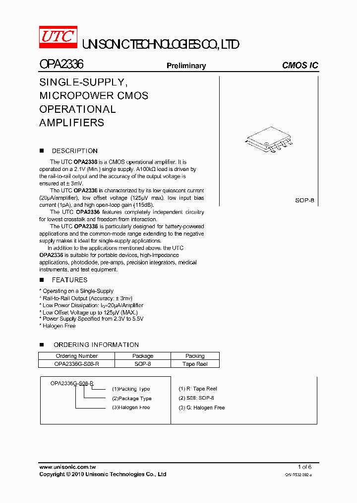 OPA2336G-S08-R_1305430.PDF Datasheet