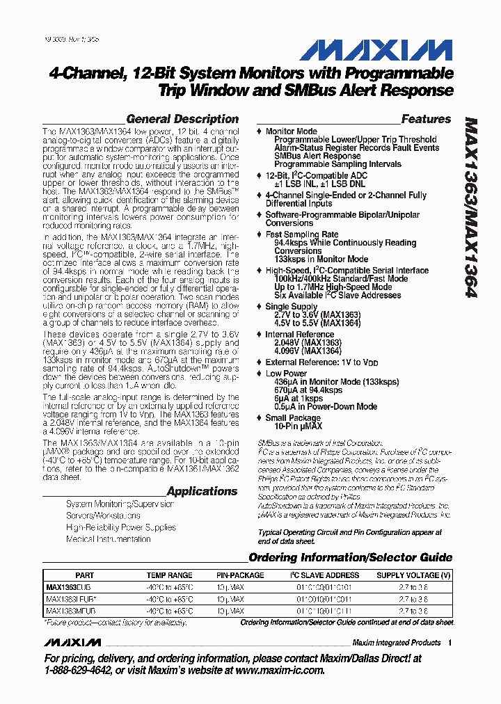 MAX1364MEUB_1310699.PDF Datasheet