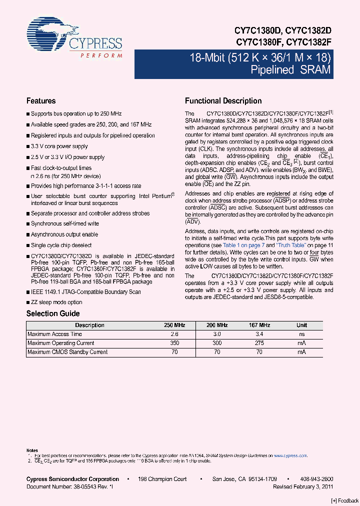 CY7C1380D-167BZC_1313262.PDF Datasheet