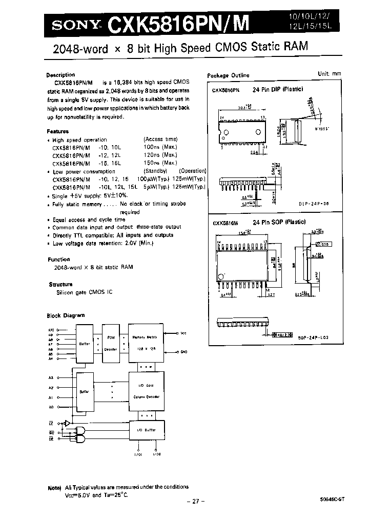 CXK5816PNM-10-10L-12-12L-15-15L_780206.PDF Datasheet