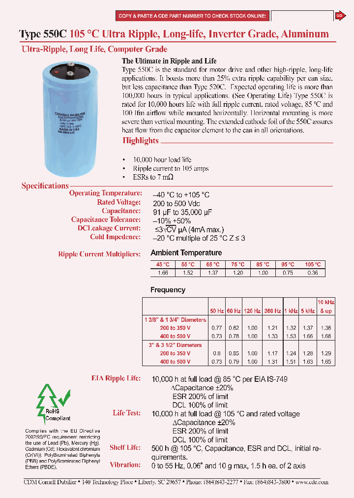 550CE1232_779510.PDF Datasheet