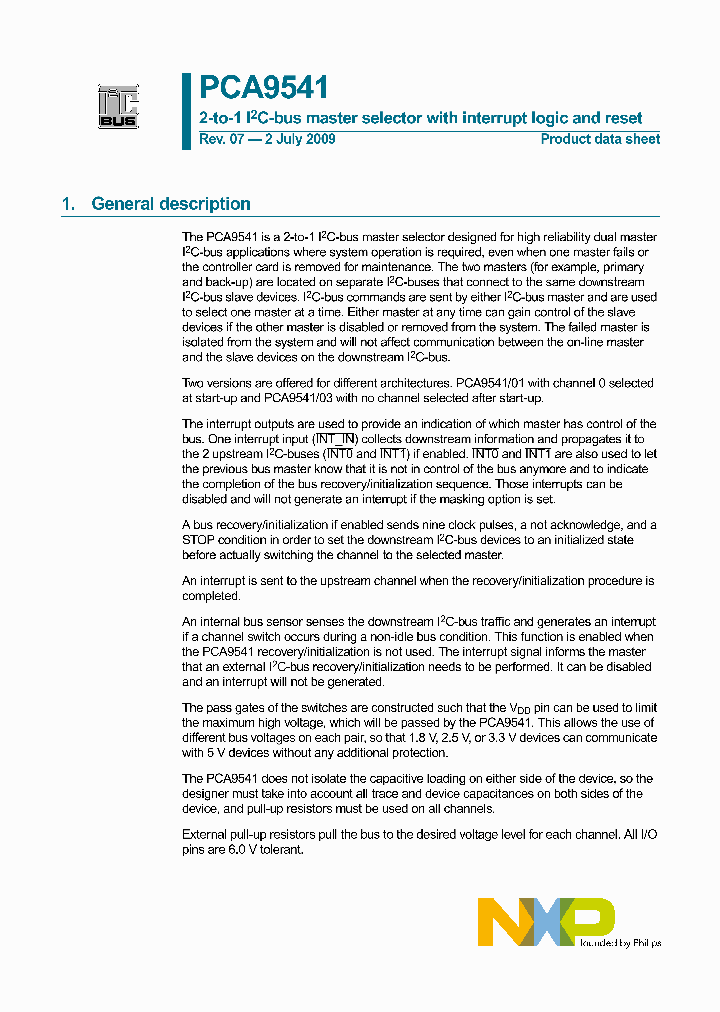PCA9541PW01112_781819.PDF Datasheet