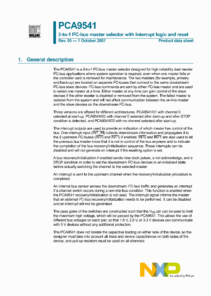 PCA9541PW01_781817.PDF Datasheet