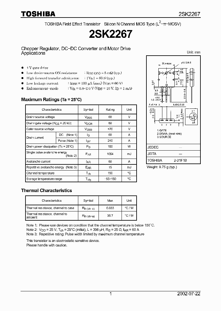 2SK2267_1319885.PDF Datasheet