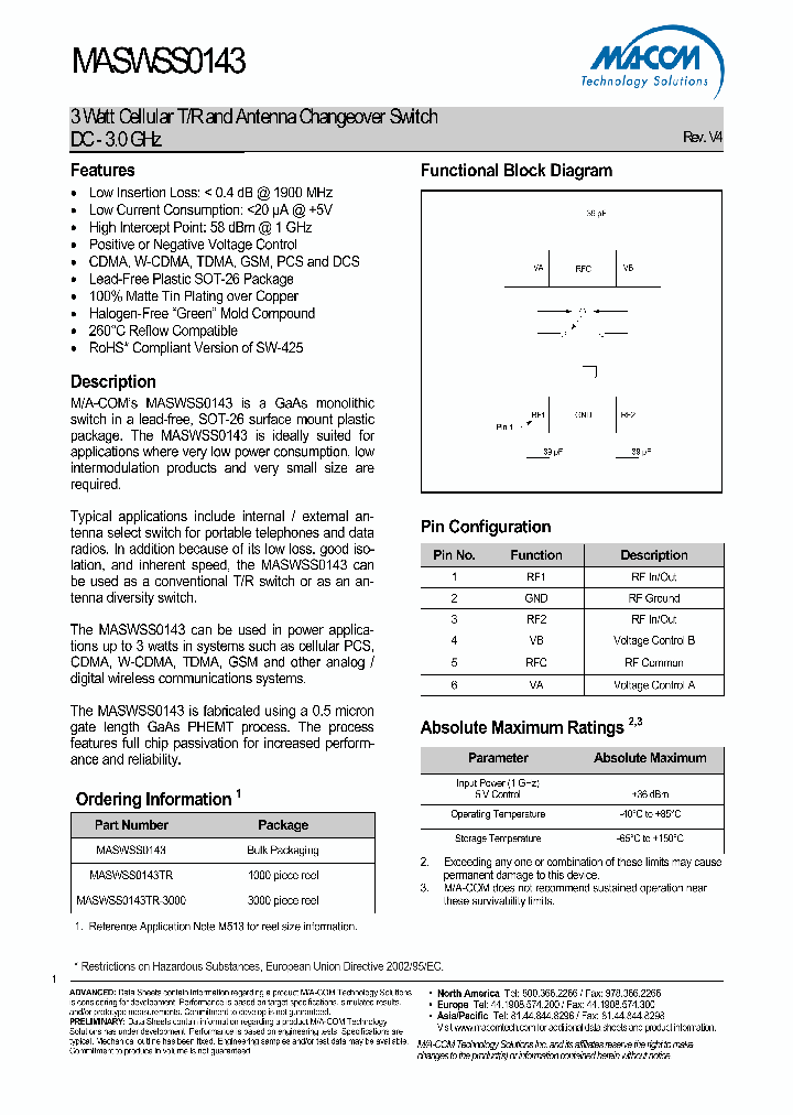 MASWSS0143TR-3000_1326363.PDF Datasheet