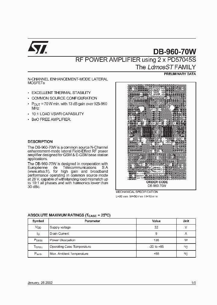 DB96070W_1320070.PDF Datasheet