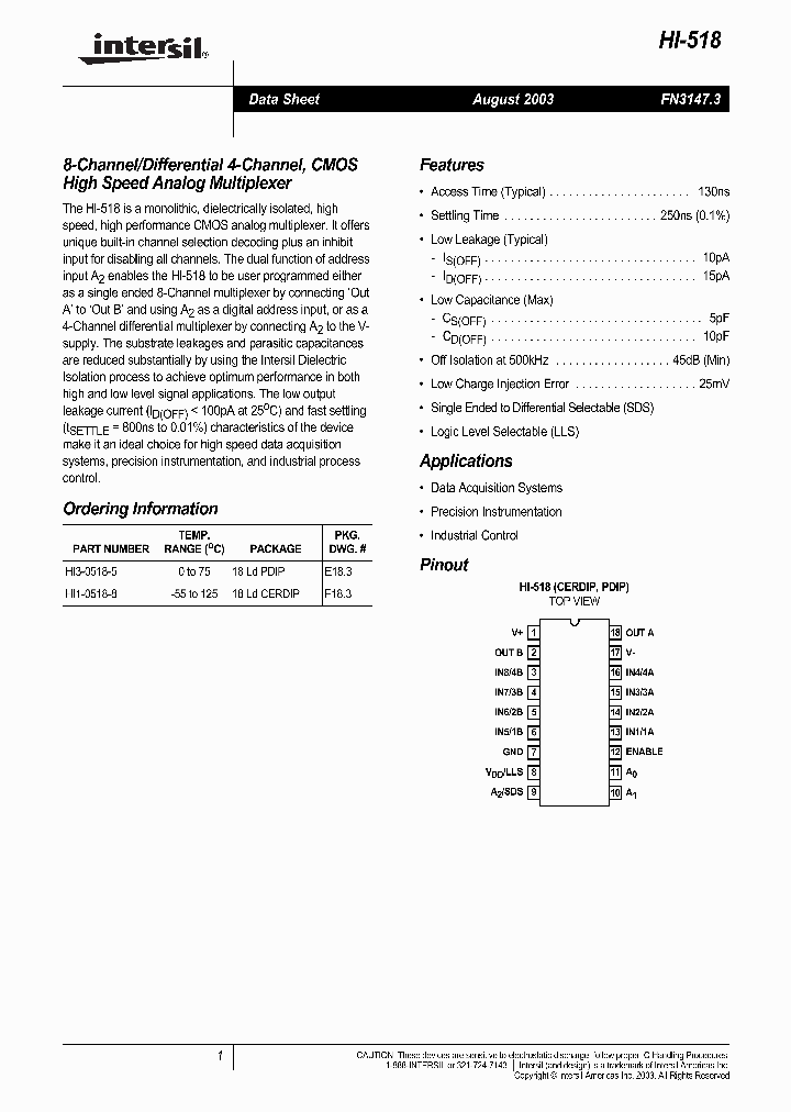 HI-518_1315073.PDF Datasheet