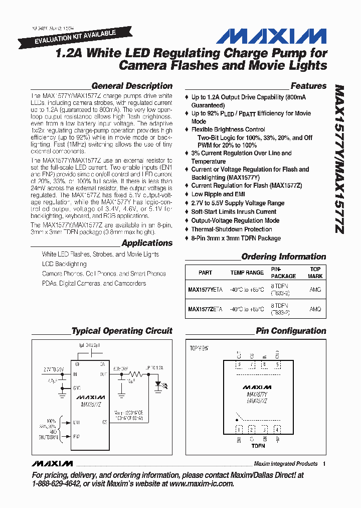 MAX1577YETA_1320959.PDF Datasheet
