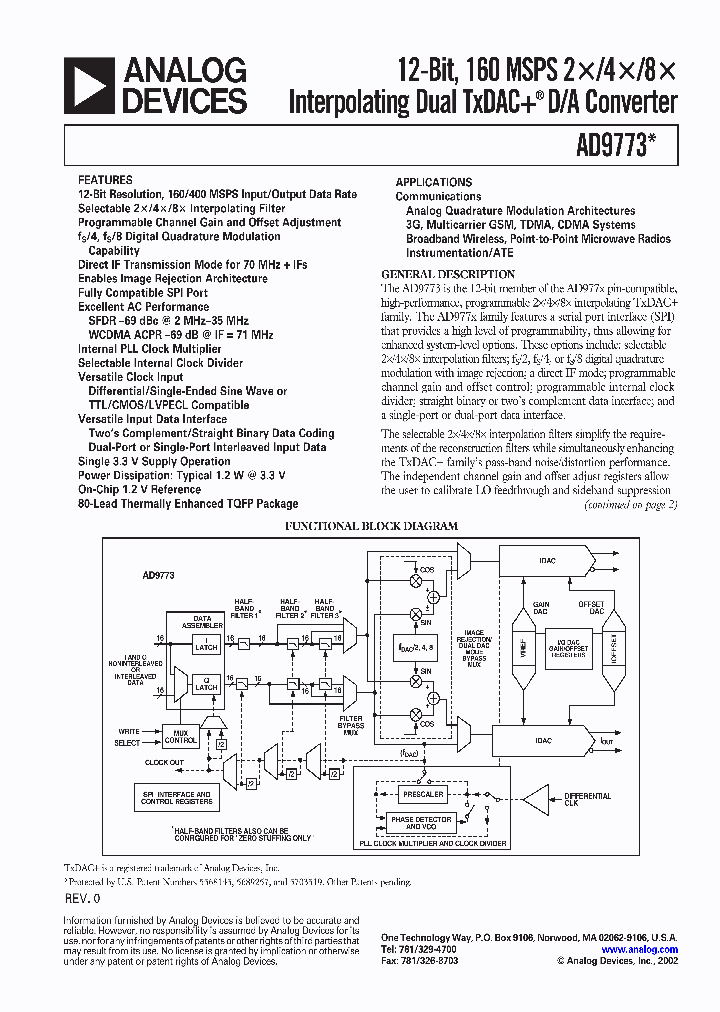 AD9773_1318586.PDF Datasheet