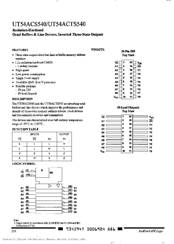 UT54ACS540-PCX_783131.PDF Datasheet