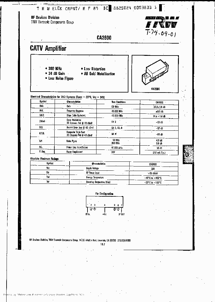 CA2600_782837.PDF Datasheet