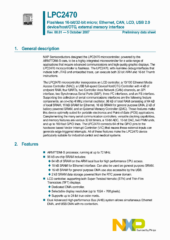 LPC2470FET208_1328357.PDF Datasheet