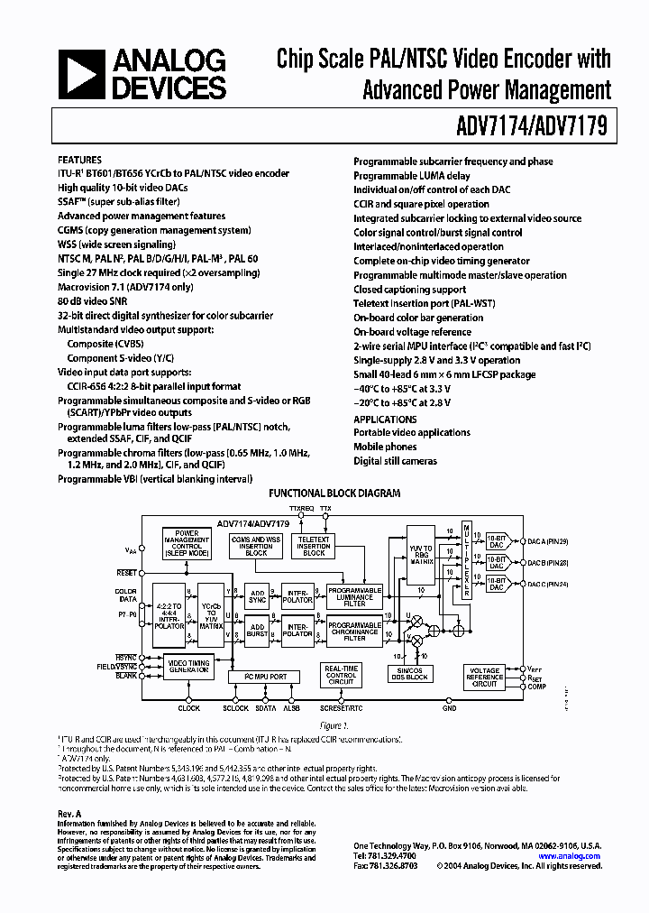 ADV7174BCP-REEL_1322938.PDF Datasheet