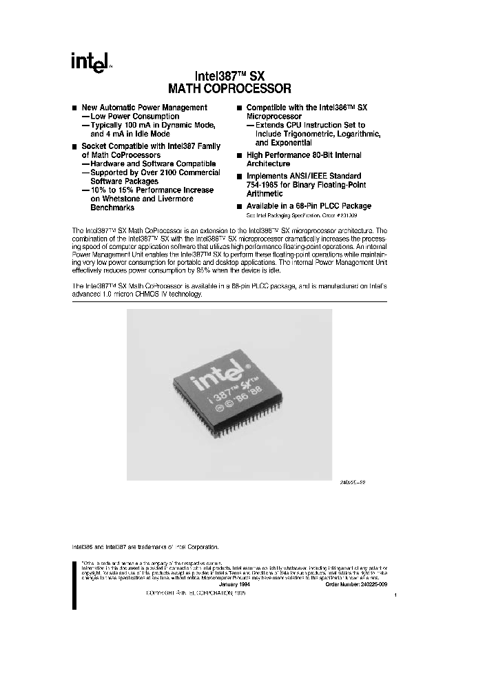 INTEL387SX_782409.PDF Datasheet
