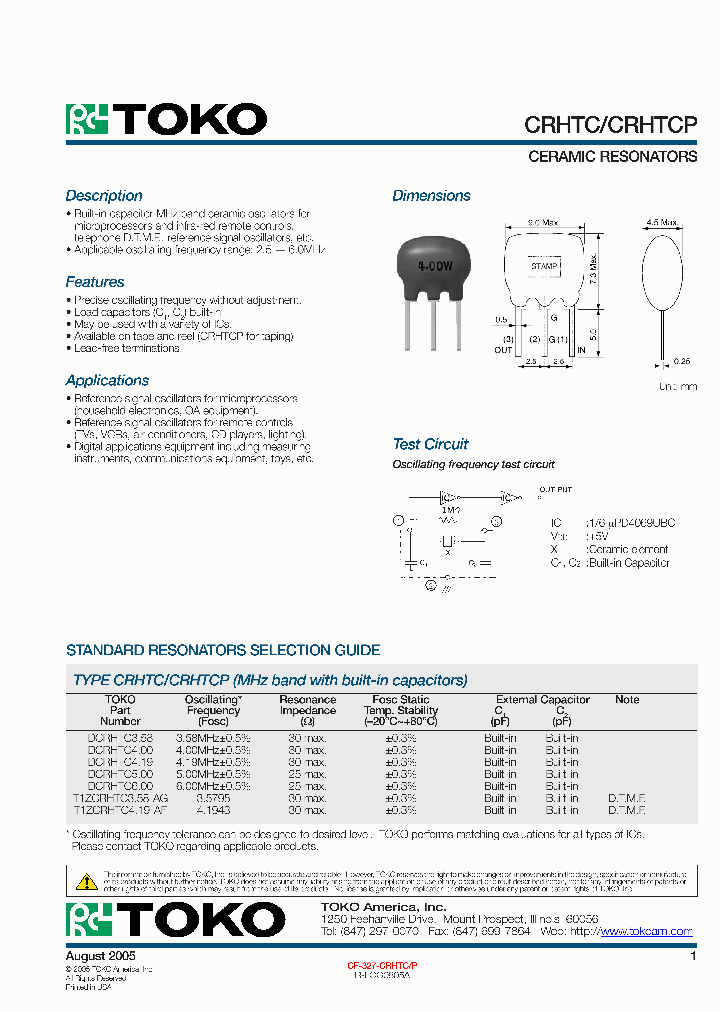 DCRHTC600_784147.PDF Datasheet